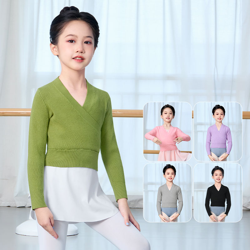 Winter Clothing Kids - Girls Ballet Sweater Kids Dance Wrap