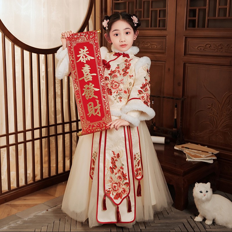 Winter Clothing Kids - Red Chinese New Year Clothing For