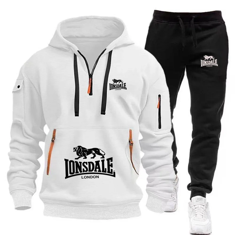 Fleece Hoodie Lined - Autumn Winter Thick Fleece Lined Sweatsuit
