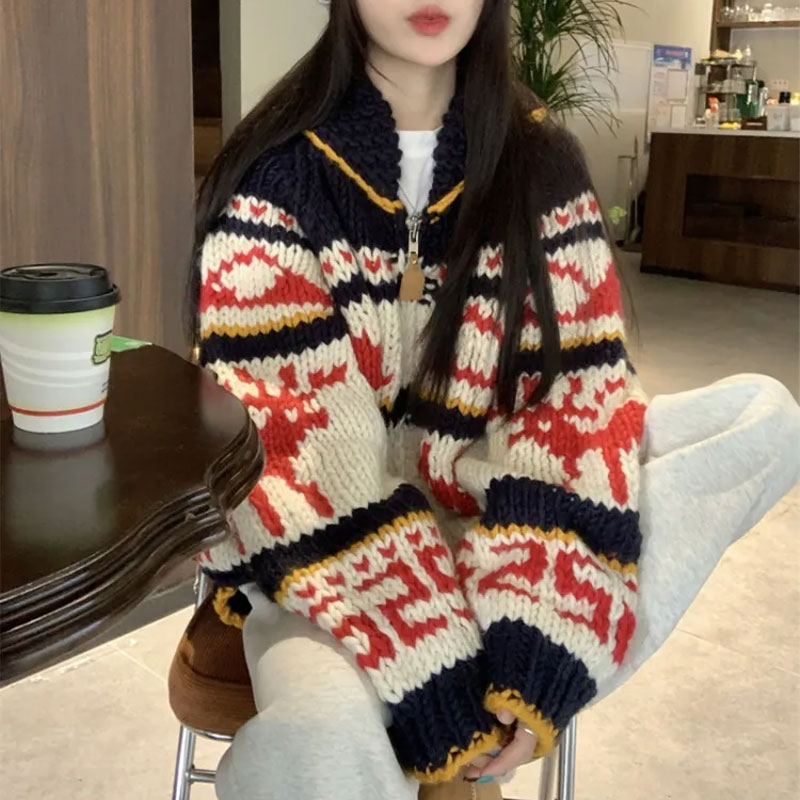 Christmas Vintage Elk Knitted  - Winter Clothing Colors 评论和价格