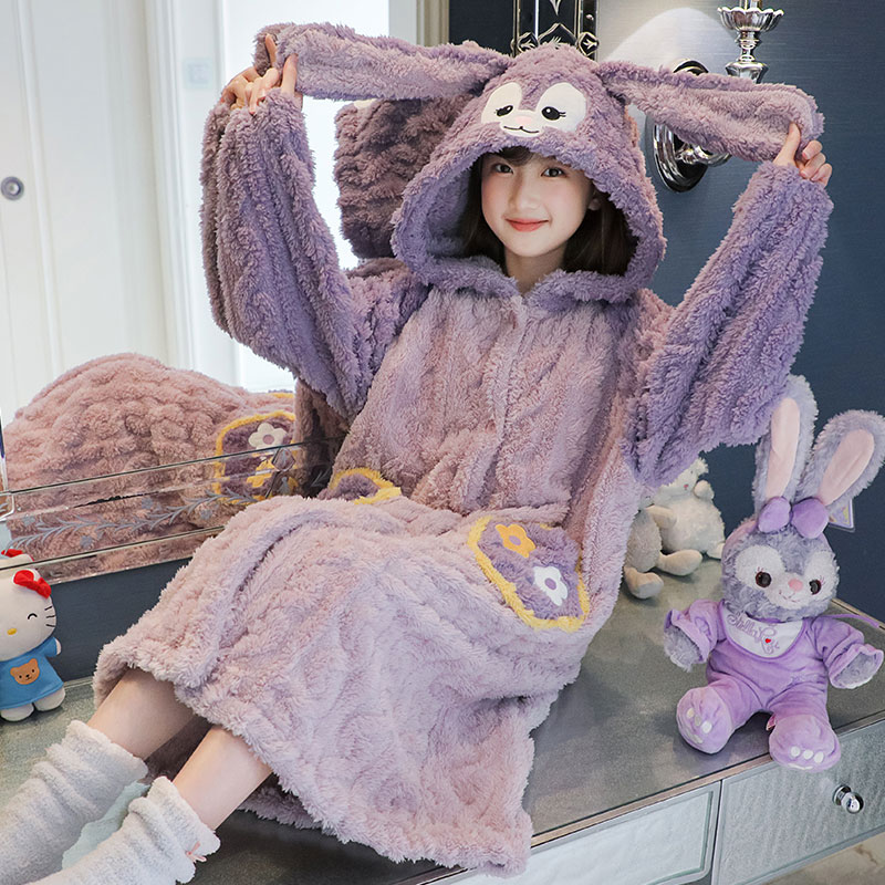 Hello Kitty Miniso Coral fleec - Fleece Hoodie Lined 评论和价格