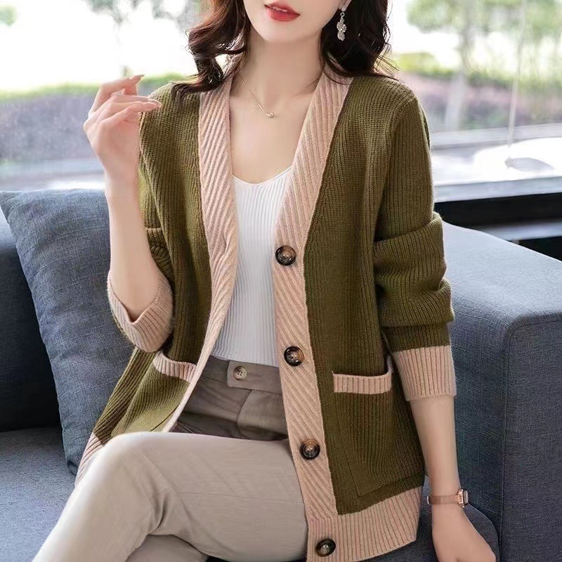 Loose Long Sleeve Cardigan Wom - Winter Clothing Factory Outlet 评论和价格