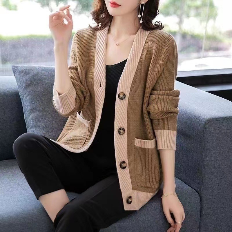 Loose Long Sleeve Cardigan Wom - Winter Clothing Factory Outlet 评论和价格