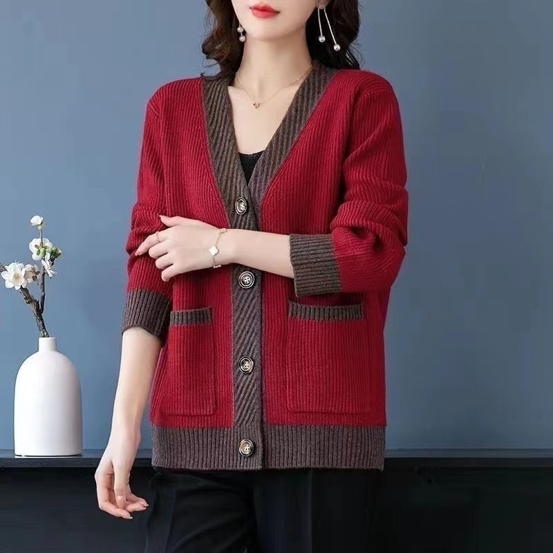 Loose Long Sleeve Cardigan Wom - Winter Clothing Factory Outlet 评论和价格