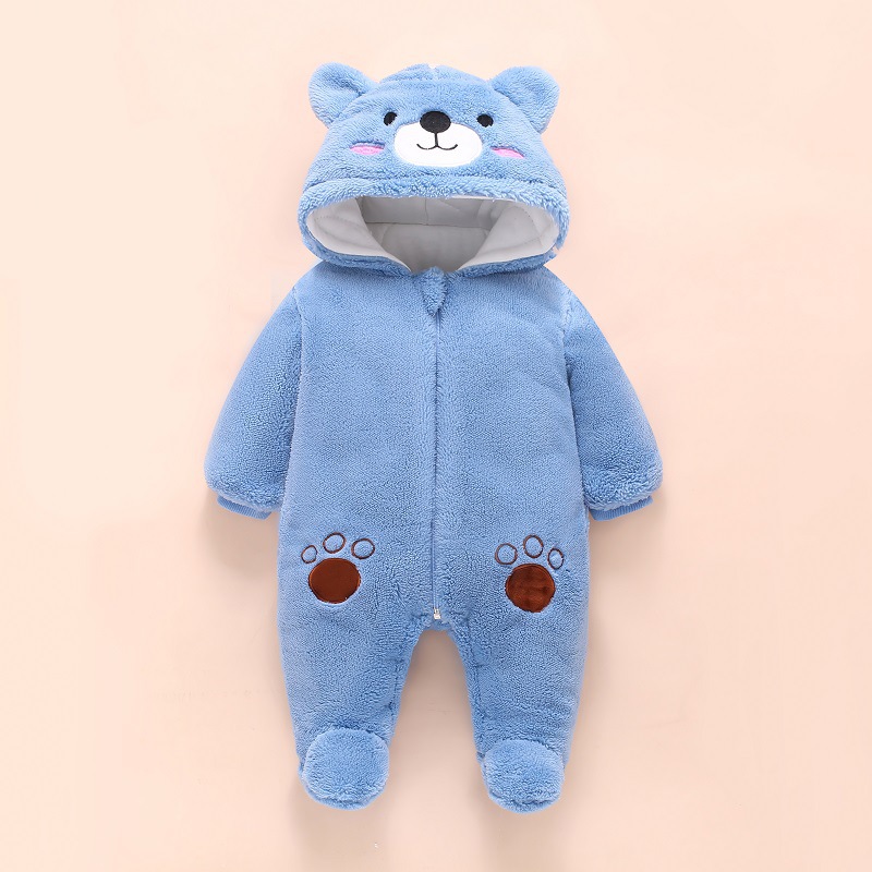 0-12M Baby Rompers Cute Bear T - Winter Clothing Toddler Girl 评论和价格