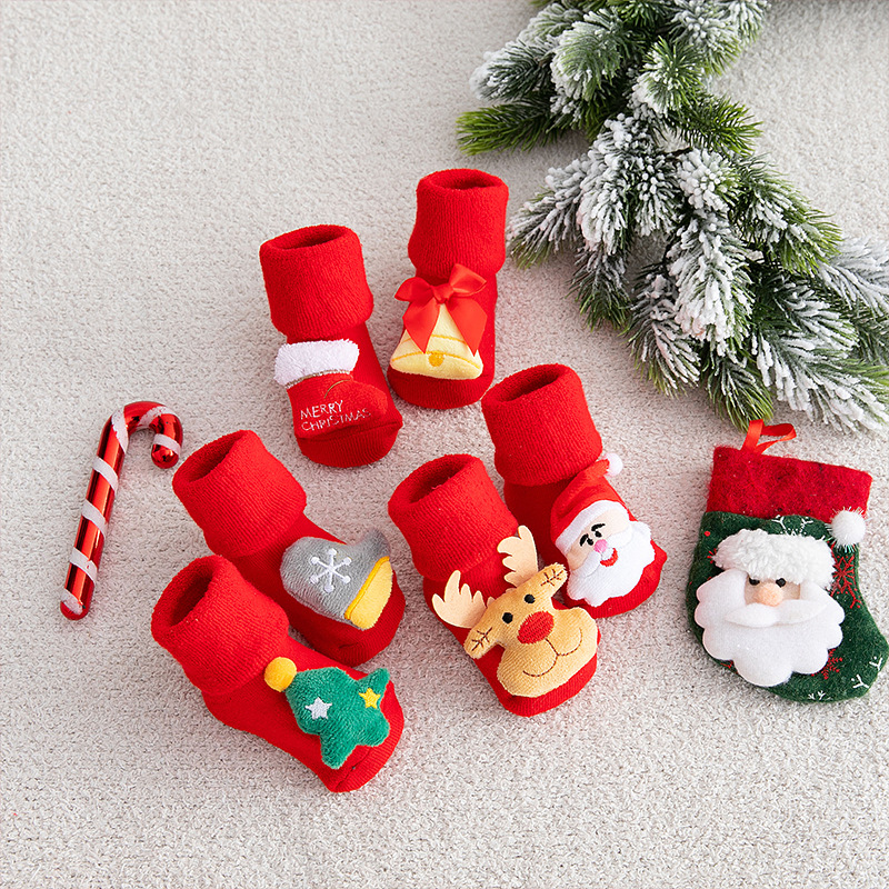 Baby Christmas Socks Newborns  - Winter Clothing Toddler Girl 评论和价格