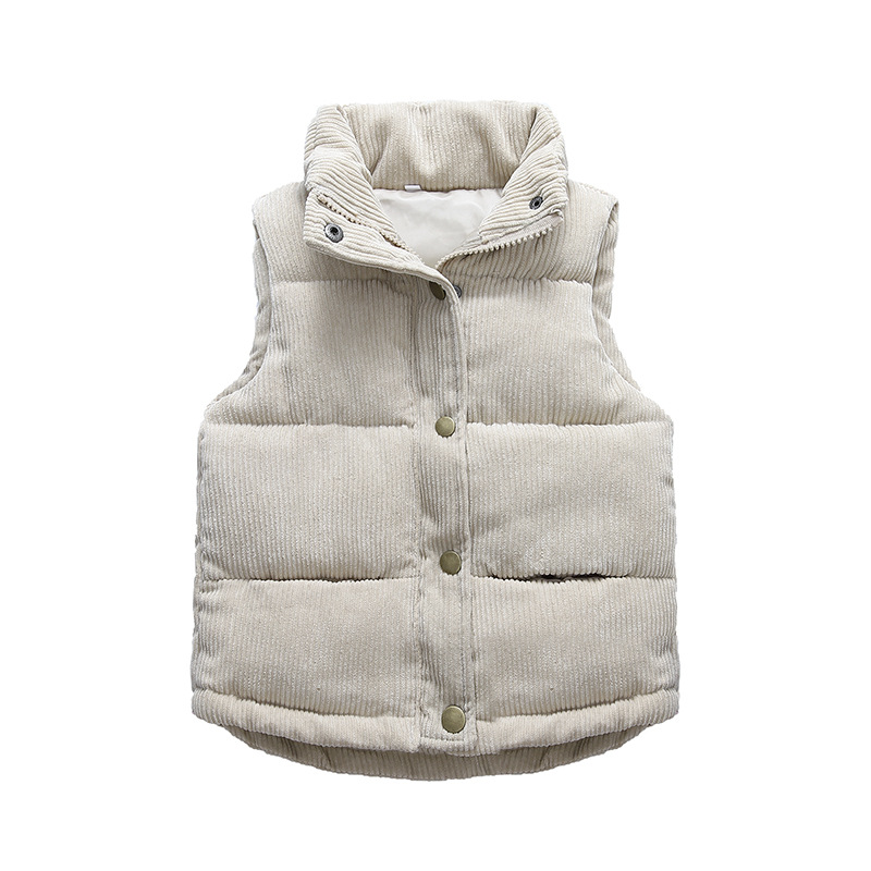 Kids Boys Girls Corduroy Vests - Winter Clothing Kids 评论和价格