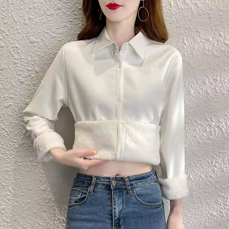 Velvet Thick Warm Women's Soli - Winter Clothing Factory Outlet 评论和价格