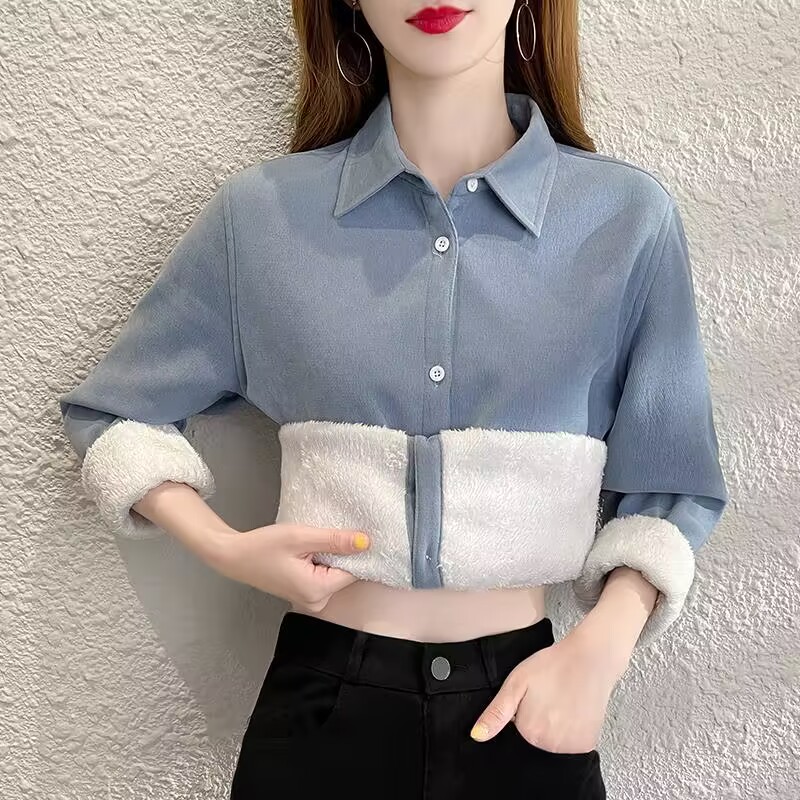 Velvet Thick Warm Women's Soli - Winter Clothing Factory Outlet 评论和价格