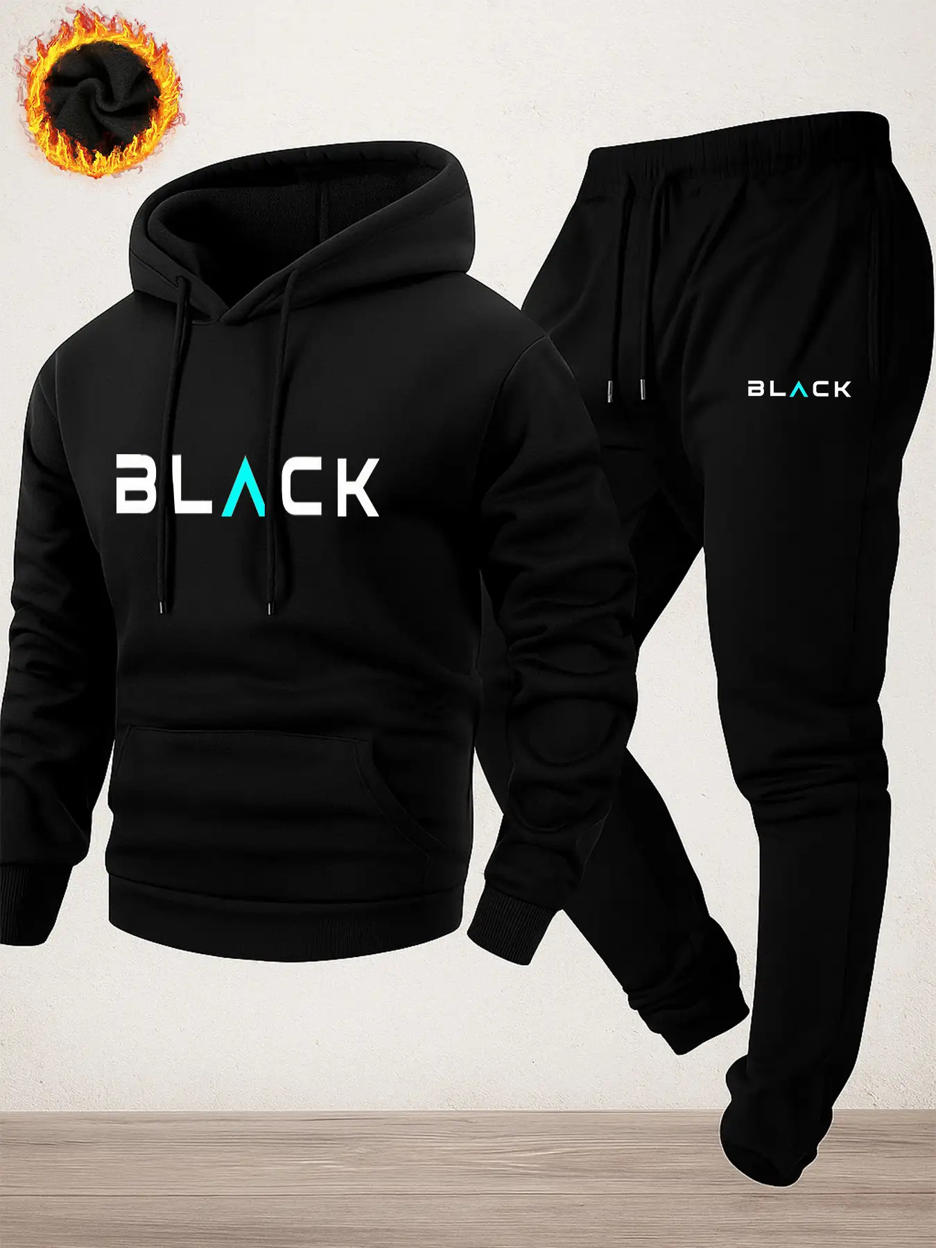 Autumn Winter Men Hoodie Track - Fleece Hoodie Lined 评论和价格