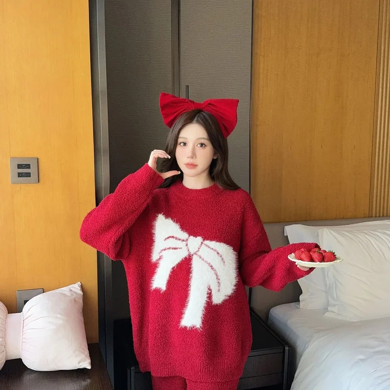 Cartoon Bowknot Christmas Paja - Winter Clothing Youtube 评论和价格