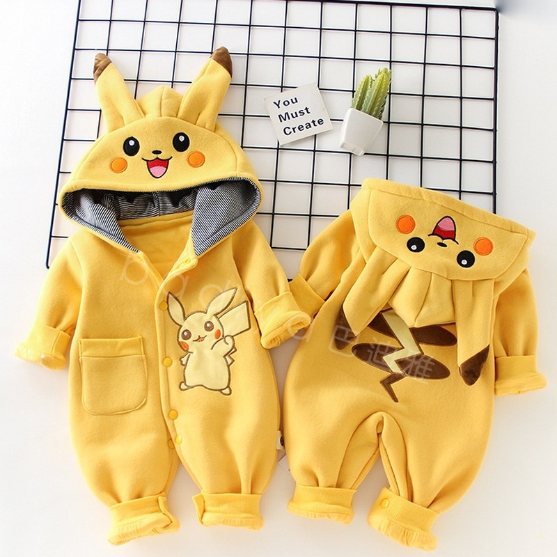 Cartoon Pocket Monsters Baby P - Winter Clothing Kids 评论和价格