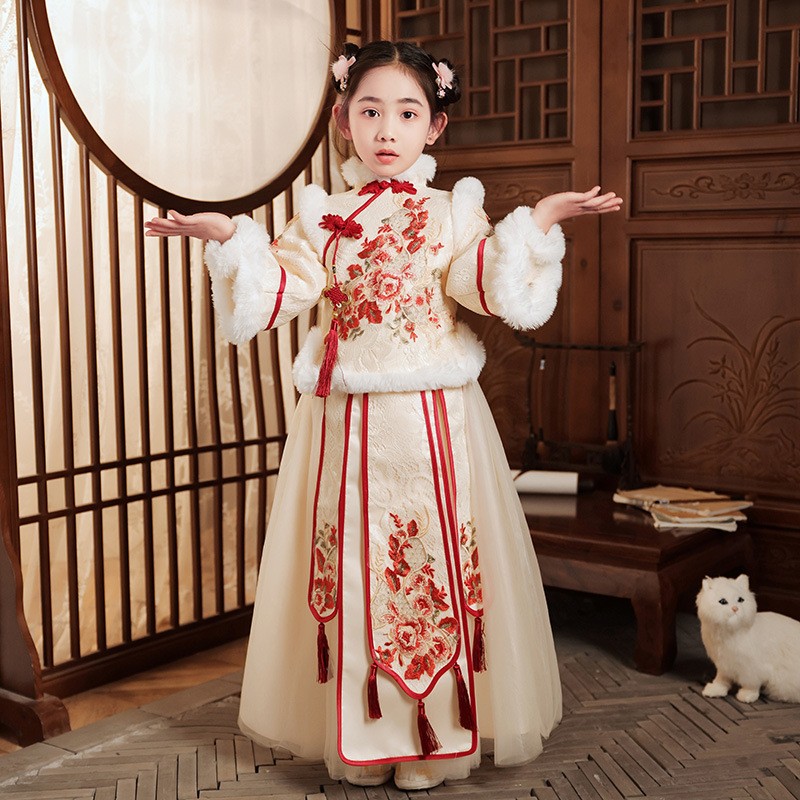 Red Chinese New Year Clothing  - Winter Clothing Kids 评论和价格