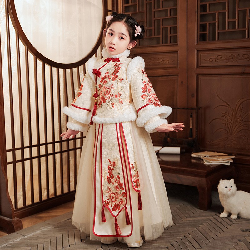 Red Chinese New Year Clothing  - Winter Clothing Kids 评论和价格