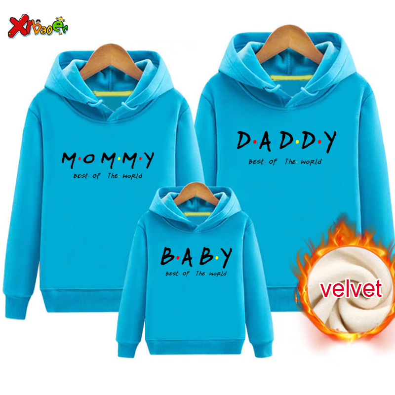 Family Outfit Matching Hoodie  - Winter Clothing Kids 评论和价格