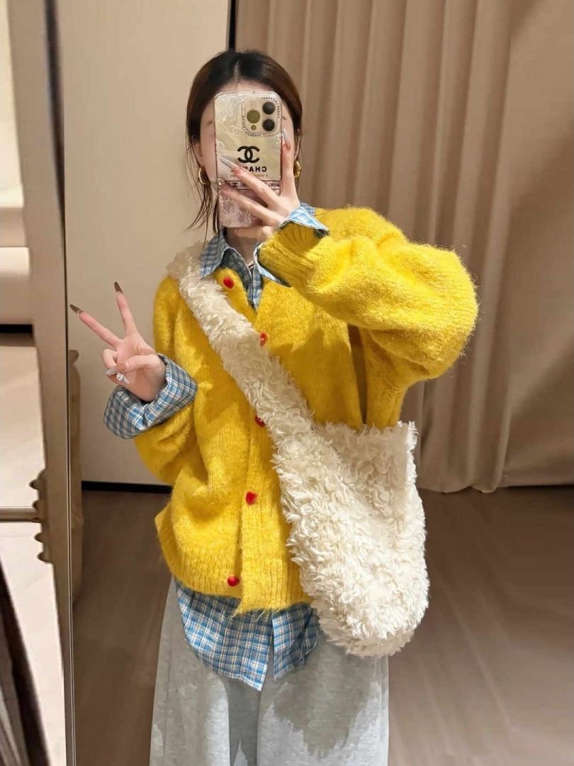 Retro Style Slimming Knitted S - Clothing Style Winter 评论和价格