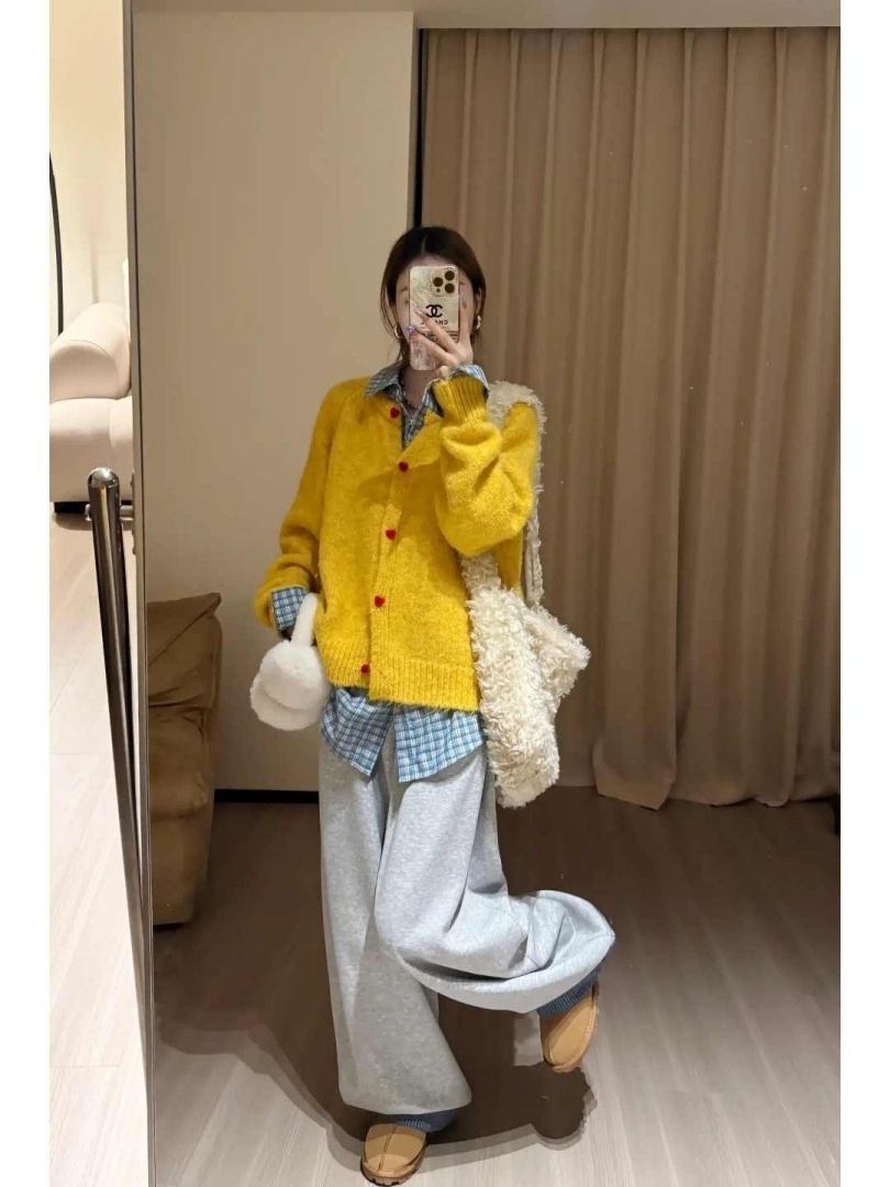 Retro Style Slimming Knitted S - Clothing Style Winter 评论和价格