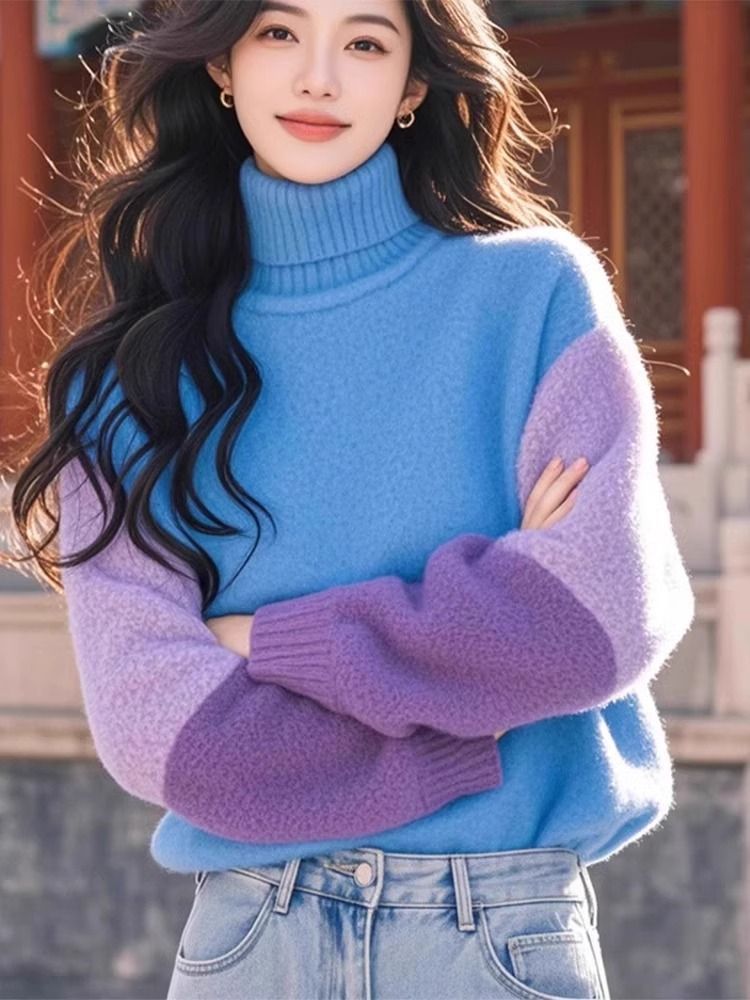 Stylish Contrasting Colors Spl - Winter Clothing Colors 评论和价格