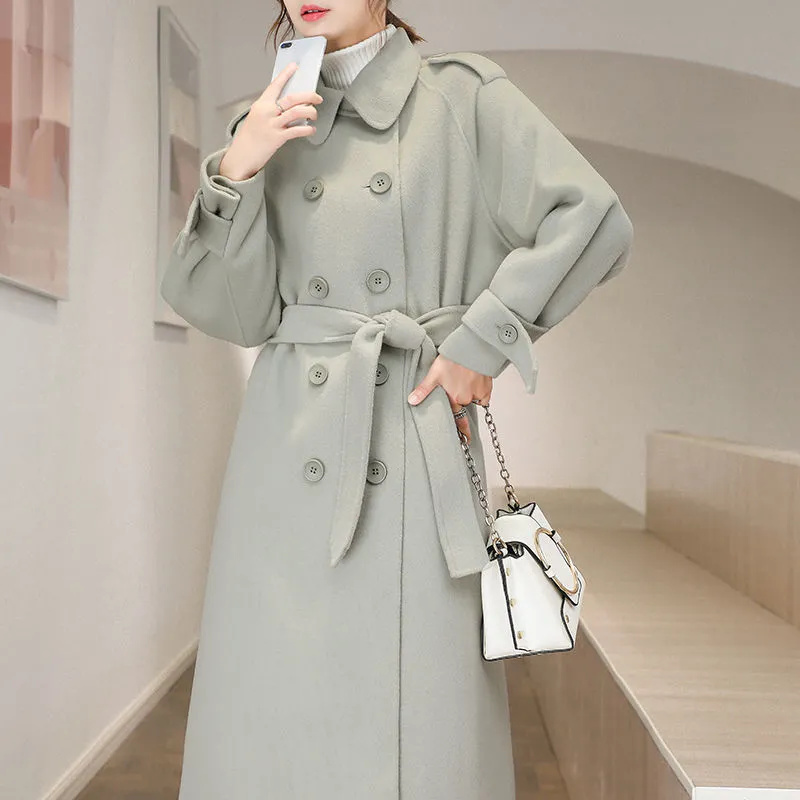 Women Woolen Coat Mid Length S - Winter Clothing Youtube 评论和价格