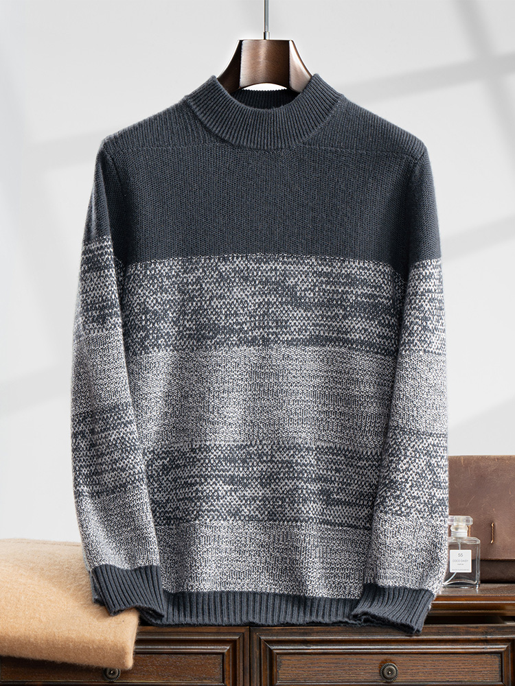 Men's 100% Cashmere Sweater Th - Winter Clothing Colors 评论和价格