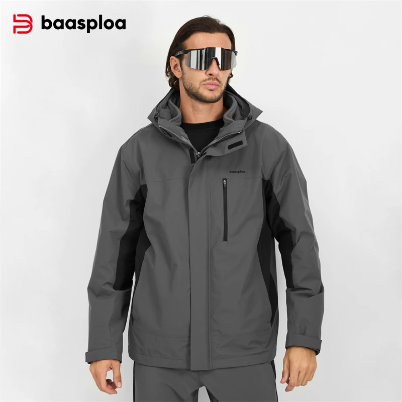 Baasploa New Men Jacket Outdoo - Fleece Hoodie Lined 评论和价格