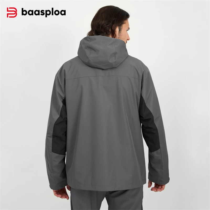 Baasploa New Men Jacket Outdoo - Fleece Hoodie Lined 评论和价格