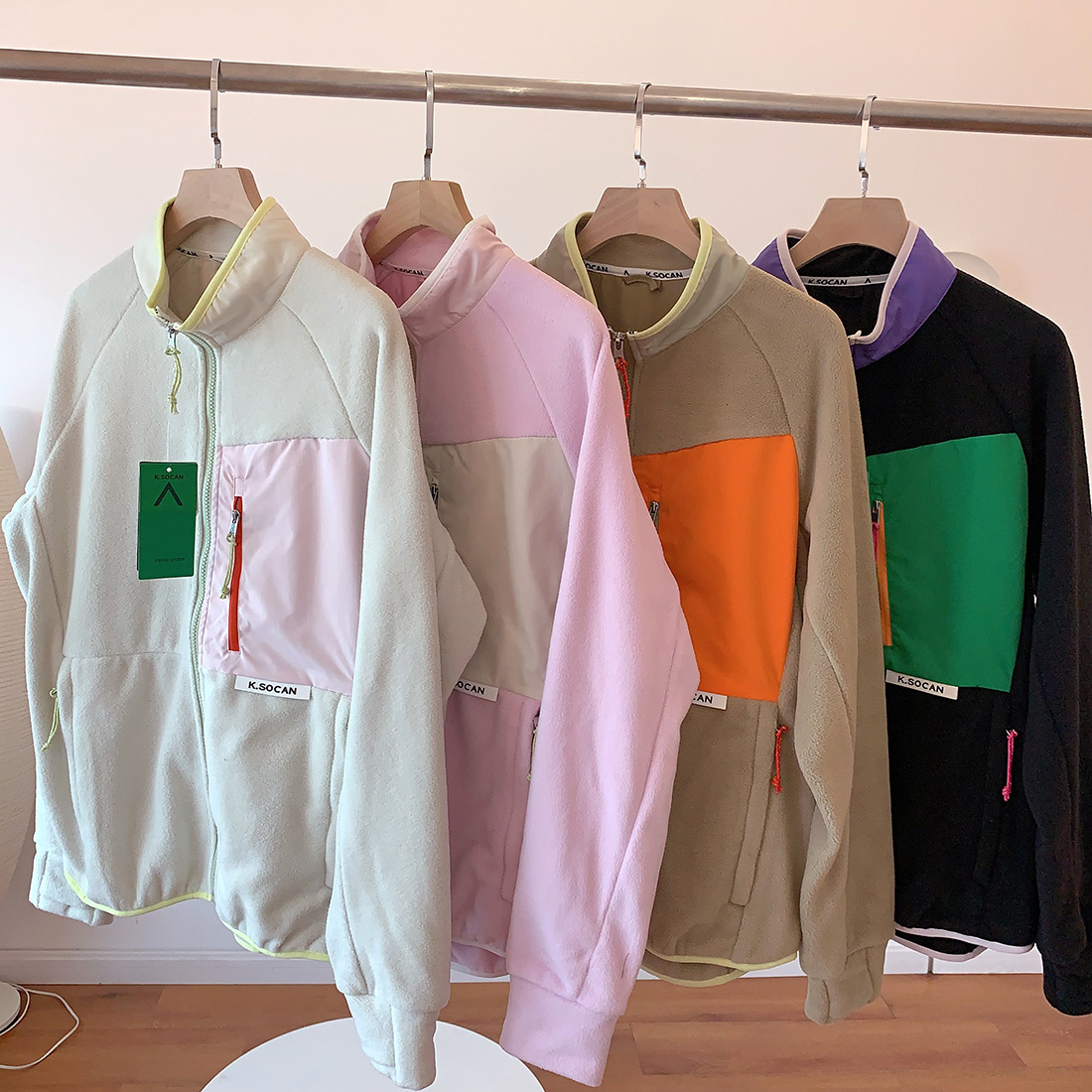 Fleece Jacket Woman Autumn Win - Winter Clothing Colors 评论和价格