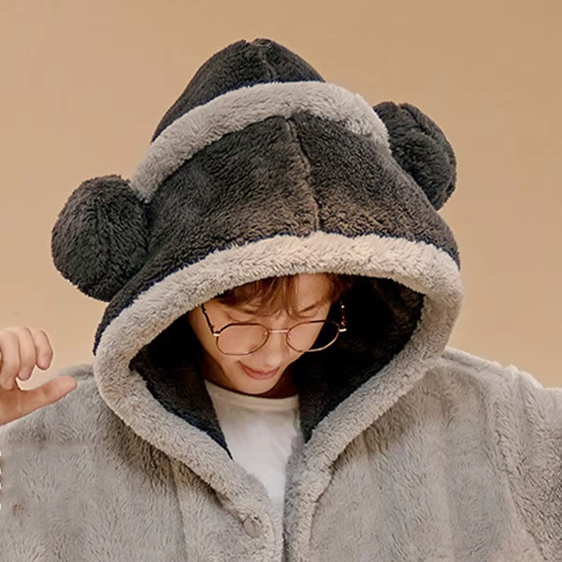 One Piece Luffy Bathrobe Anime - Fleece Hoodie Lined 评论和价格