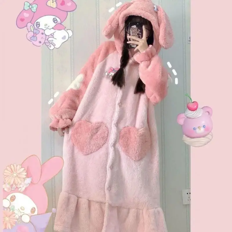 2Pcs Hello Kittys Plush Pajama - Winter Clothing Kids 评论和价格