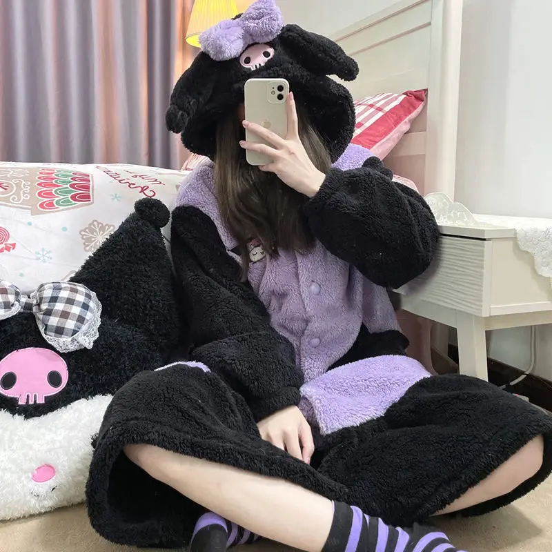 2Pcs Hello Kittys Plush Pajama - Winter Clothing Kids 评论和价格